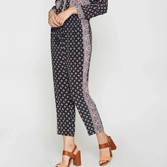 Joie Silk Cropped Deidre B Pant - Picture 1 of 8